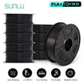 Filamento SUNLU 10KG 3D PLA/PLA PLUS/PETG/filamnet ABS fácil 1,75mm 10 rollos 1KG filamento de impresora 3D bien herido para impresora 3D