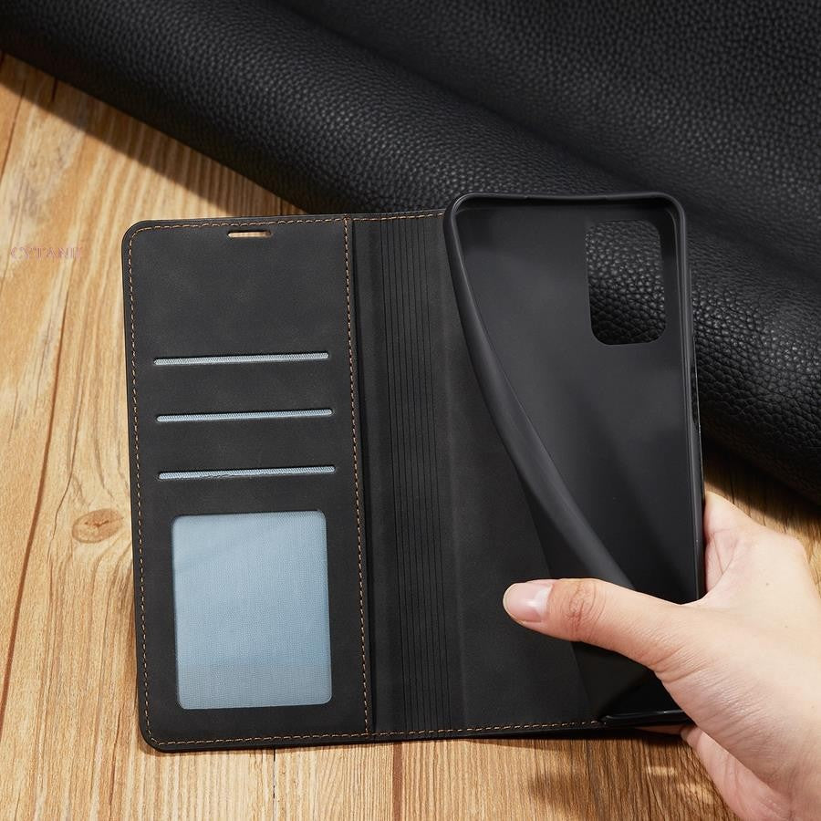 Funda de teléfono de cuero A14 A54 A34 A24 para Samsung Galaxy A05 A15 A25 A35 A55 A13 A23 A33 A53 5G, funda de libro con tapa, funda para tarjeta