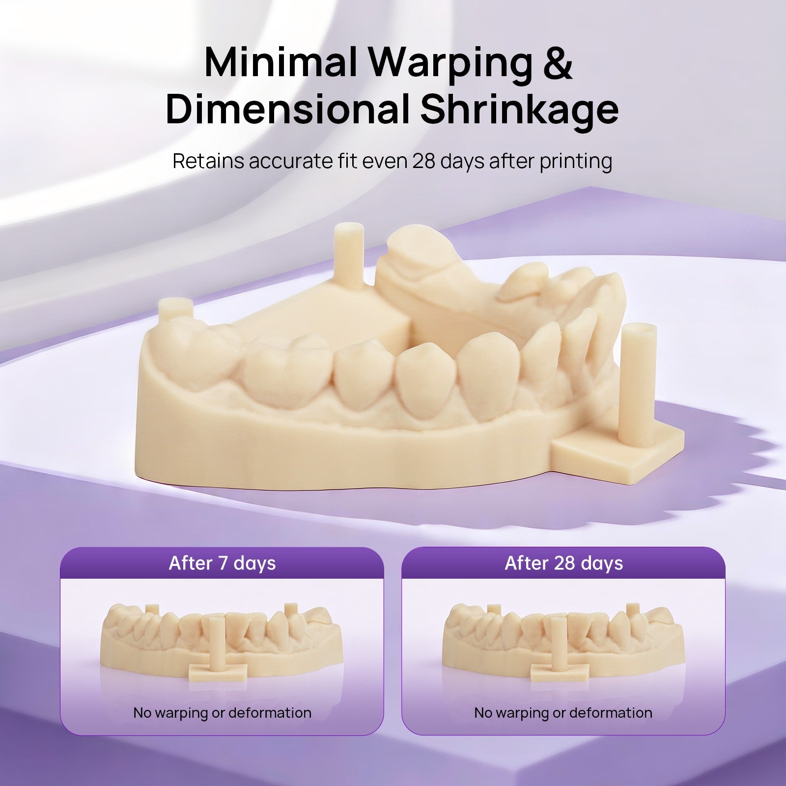 Resina de impresora 3D de fundición de resina Dental Resione D01S para impresora 3D de resina de fotopolímero UV de 405nm Elegoo Anycubic
