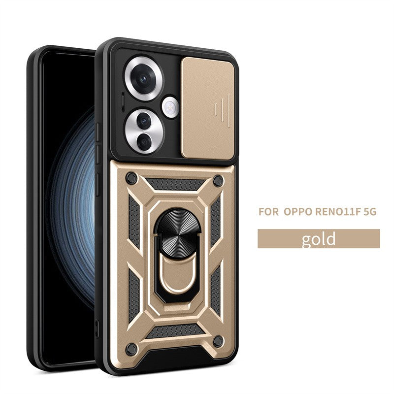 Funda para OPPO Reno11F 5G, Protector de cámara con lente deslizante, armadura a prueba de golpes, Coque para OPPO Reno11 F Reno 11F 11 F 5G