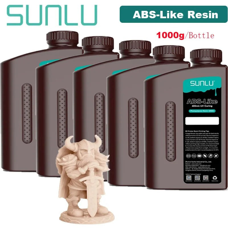 Resina estándar SUNLU/ABS como/lavado con agua/resina estándar 14K 5KG 1KG/botella 405nm resina UV impresión 3D para impresora LCD 3D