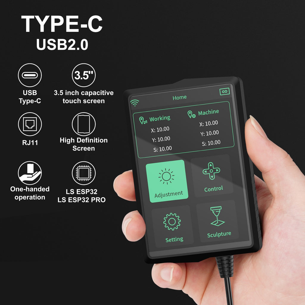 Twotrees 3,5 pantalla táctil pantalla portátil de mano para TTS-55 Pro TTS-10 Pro TTS-20 Pro grabador láser controlador de grabado TTS