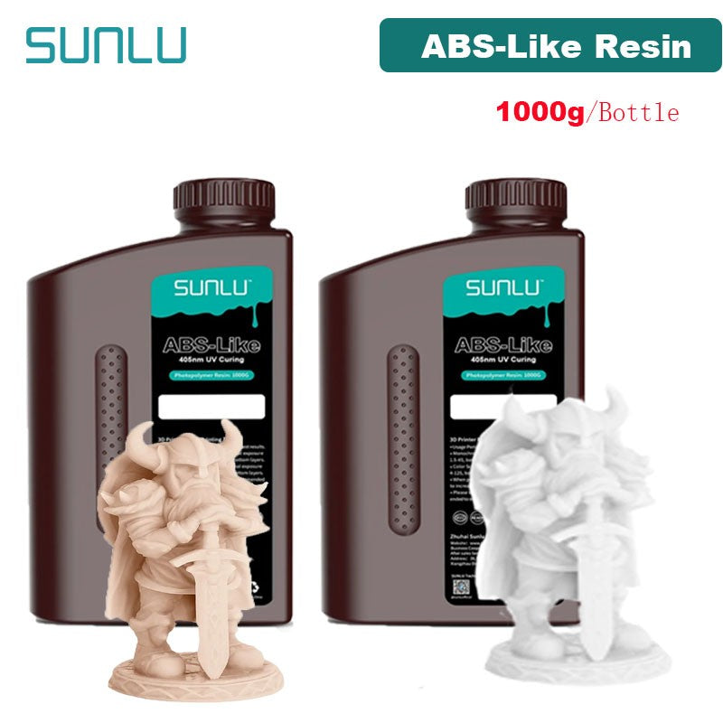 SUNLU resina UV 405nm fotopolímero tipo ABS impresora LCD líquido 2KG puede perforar roscas internas procesadas bajo olor alta dureza