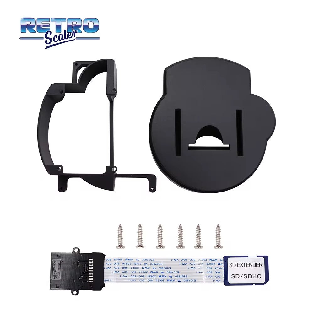 Kit de montaje impreso RetroScaler GC con Cable de extensión de tarjeta SD para cargador GC CUBEODE para lector de discos de consola GameCube NGC