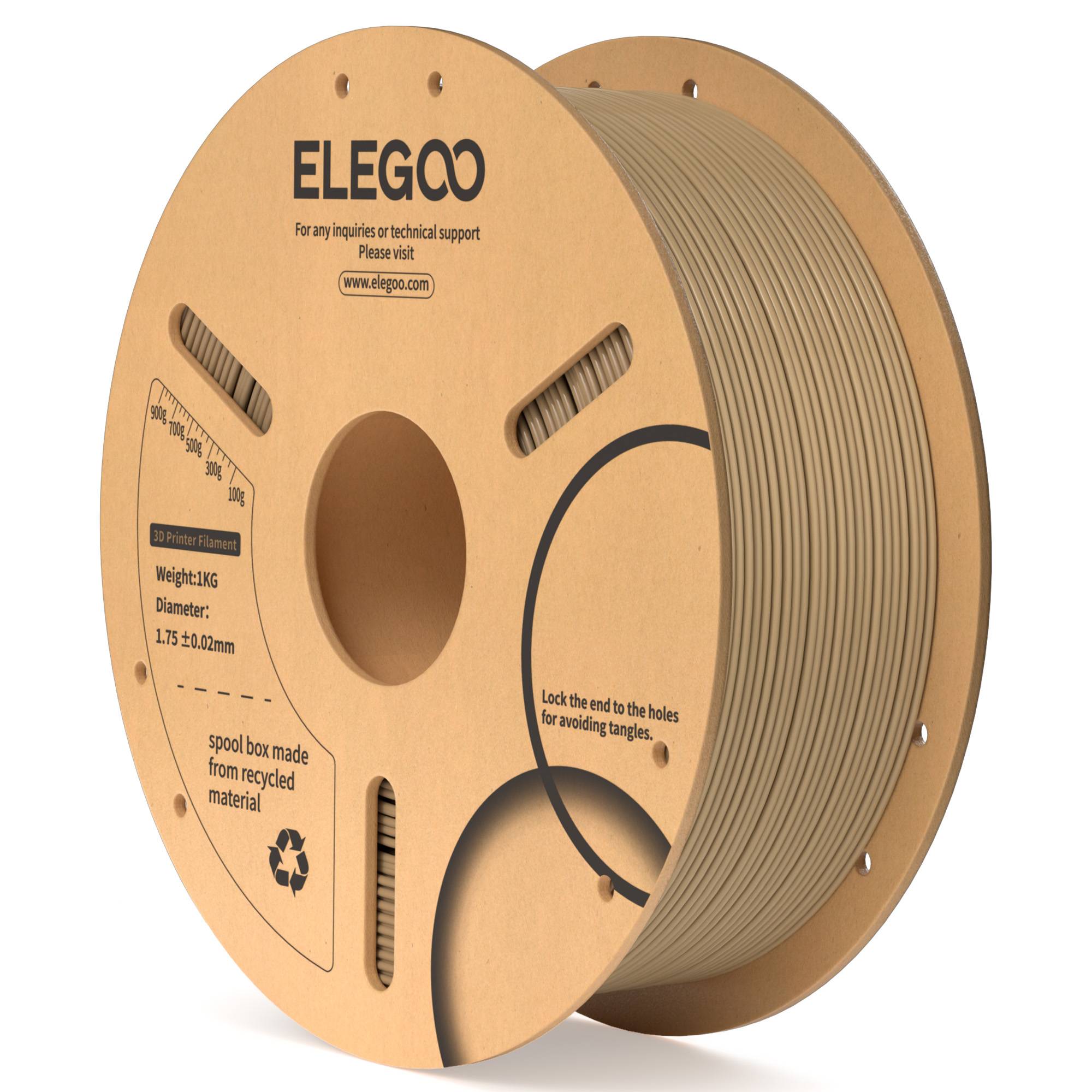 Filamento ELEGOO PLA+ de 1.75mm, PLA 3D para Impresoras 3D, Material Compatible con la Mayoría de las Impresoras FDM (1KG/Carrete, 2.2 lbs)