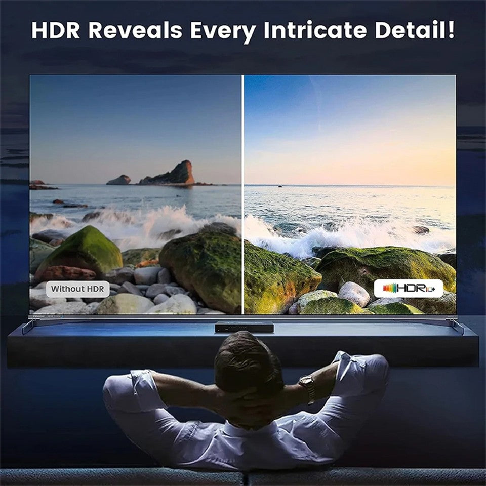 Conmutador HDMI 2.0 7 en 1, 4K 60Hz, Conmutador HDMI 5X1/4X1 HDR, Control Remoto para PS5, Xbox Series X, NS Switch, PC, HDTV 4K