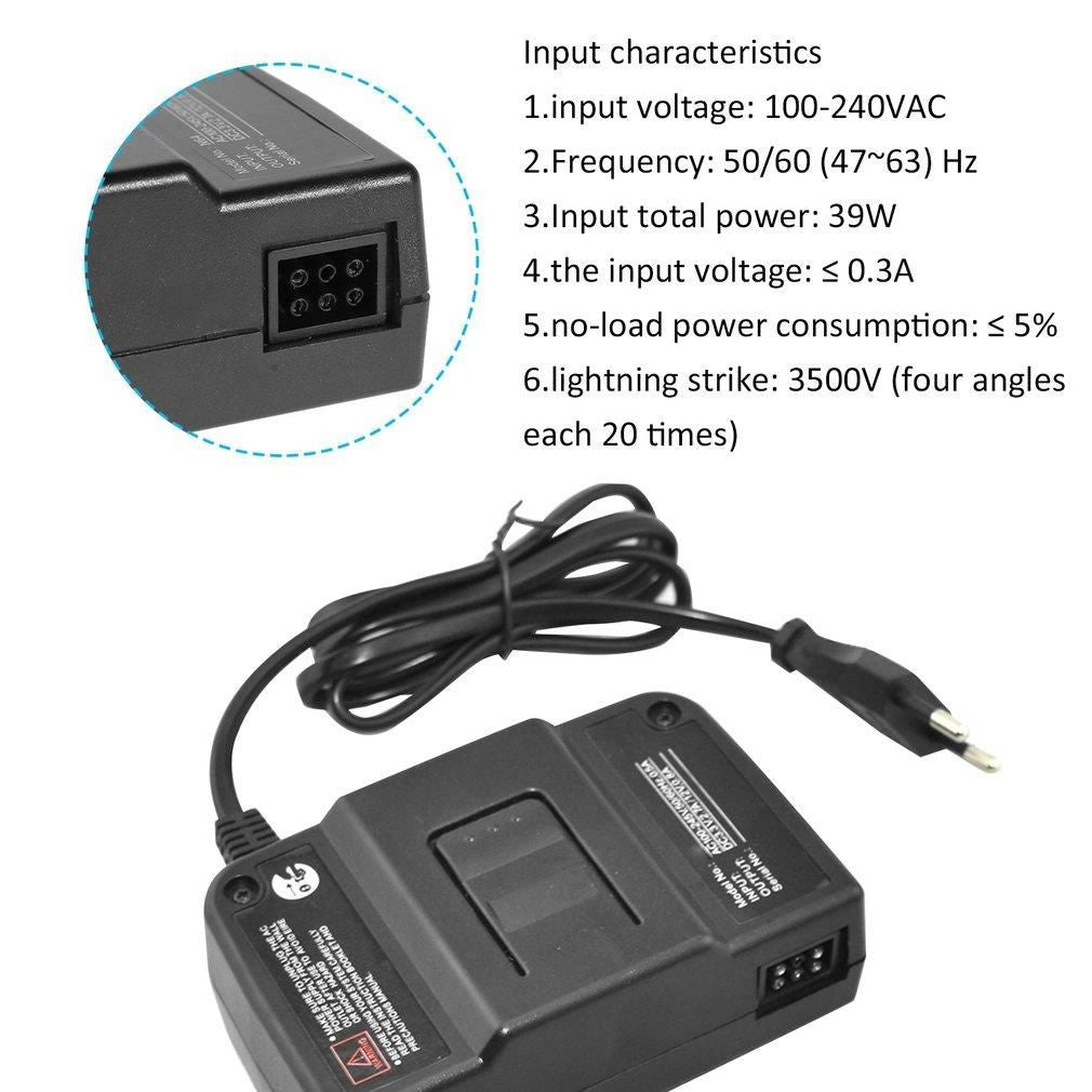 Cable adaptador de corriente CA para Nintendo 64, cable de carga, enchufe US/EU/UK/AU