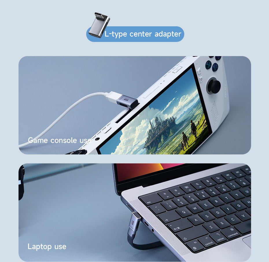 Hagibis-Adaptador USB C a C de 240W, 40Gbps, 8K, 60Hz, convertidor de 90 grados, adaptador USB4 para tableta Thunderbolt 4/3 MacBook iPhone 17 Pro
