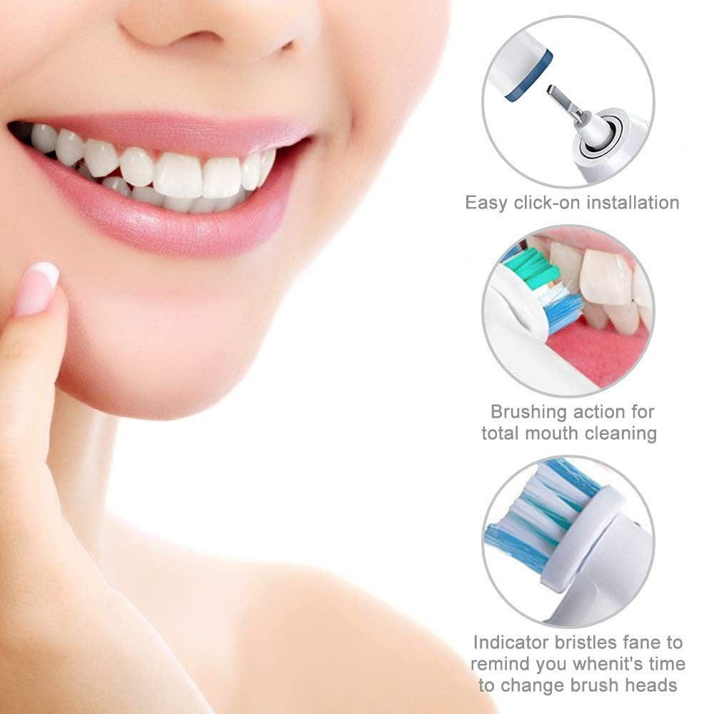 Cabezales de repuesto para cepillo de dientes Oral-B, cabezales de repuesto para 20 piezas, Advance Power, Pro Health, eléctrico