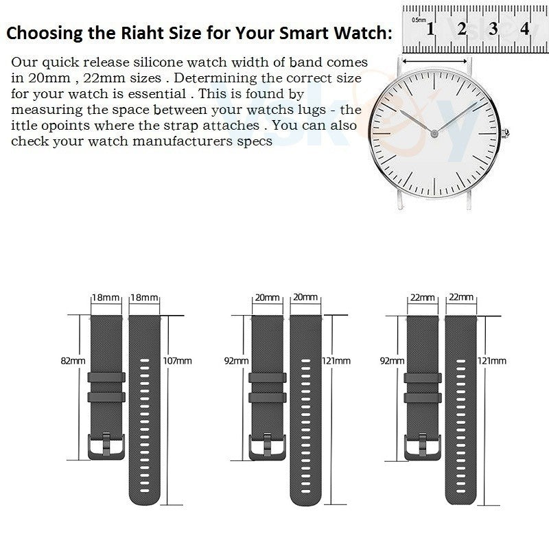 30 Correas de Silicona para Relojes Inteligentes Garmin Venu 3 2s SQ2 Forerunner 165 265 255 245 55 Vivoactive 5/4/4s