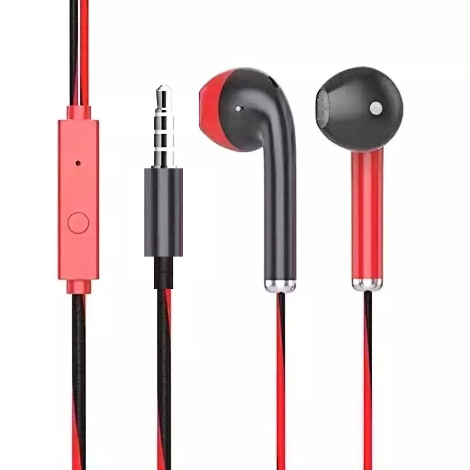 Auriculares con cable de 3,5mm con graves, auriculares estéreo, auriculares deportivos para música y juegos con micrófono para Xiaomi, IPhone, Huawei y Samsung