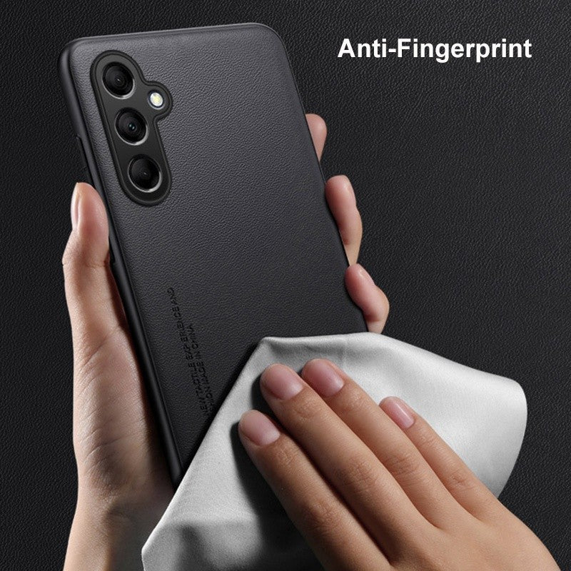 Funda mate M54 para Samsung Galaxy M54 M14 A34 A54 A24 A04 A04S A14 5G, funda de teléfono de protección completa delgada de silicona de cuero PU liso