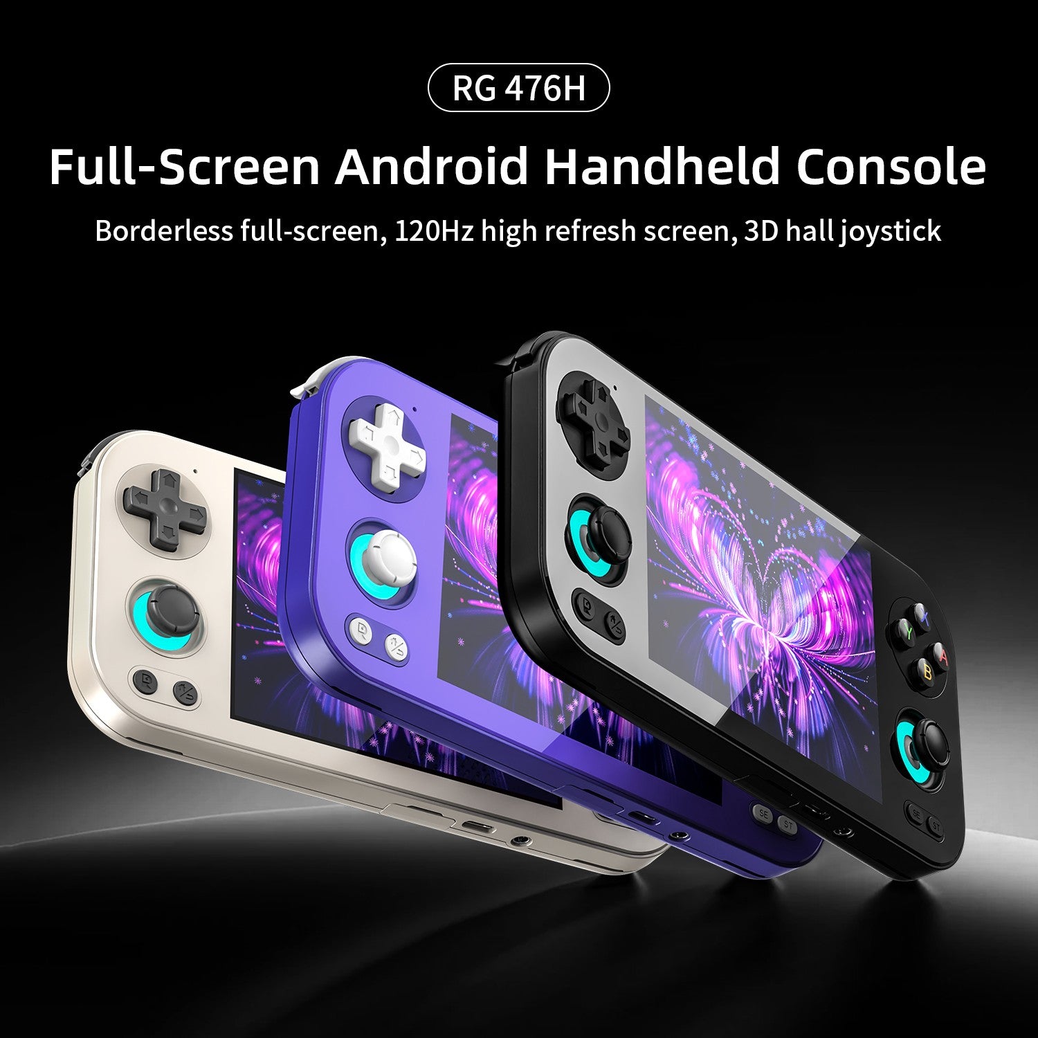 ANBERNIC RG 476H consola de juegos portátil RG467H 4,7 "HD multitáctil pantalla completa Hall disparadores Wifi reproductor de videojuegos Retro PSP PS2