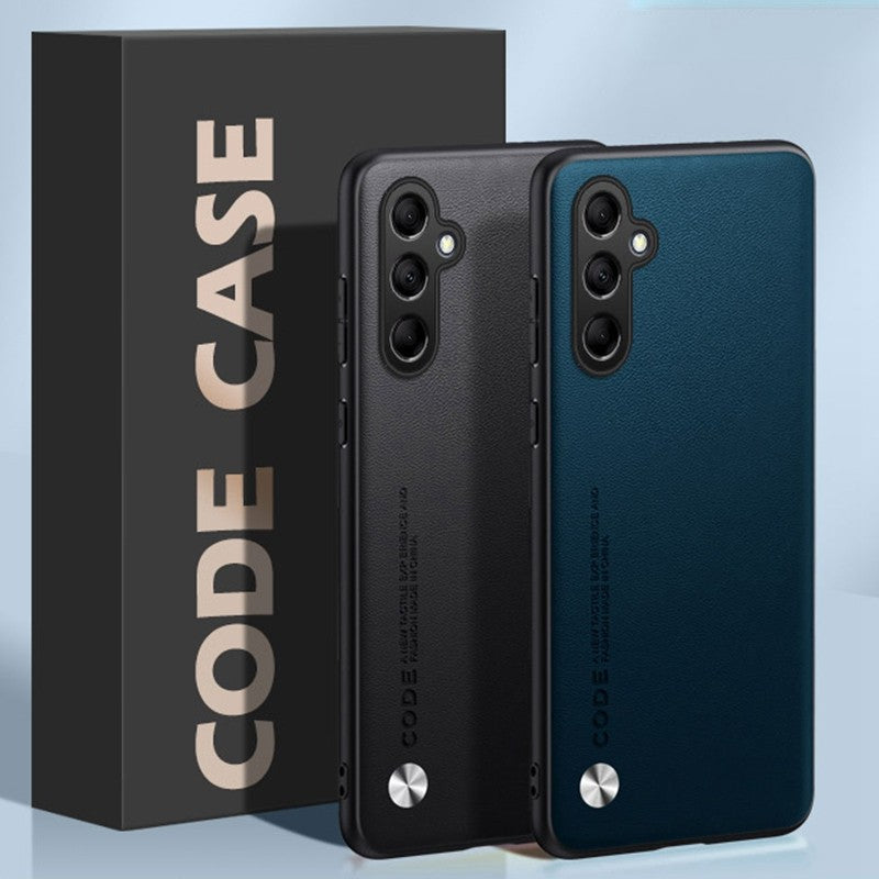 Funda mate M54 para Samsung Galaxy M54 M14 A34 A54 A24 A04 A04S A14 5G, funda de teléfono de protección completa delgada de silicona de cuero PU liso