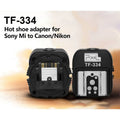 TF-334 Mi zapatos calientes adaptador conversión para Sony A7 A7S A7SII A7R A7RII A7II cámara para Canon Nikon Yongnuo Flash Speedlite