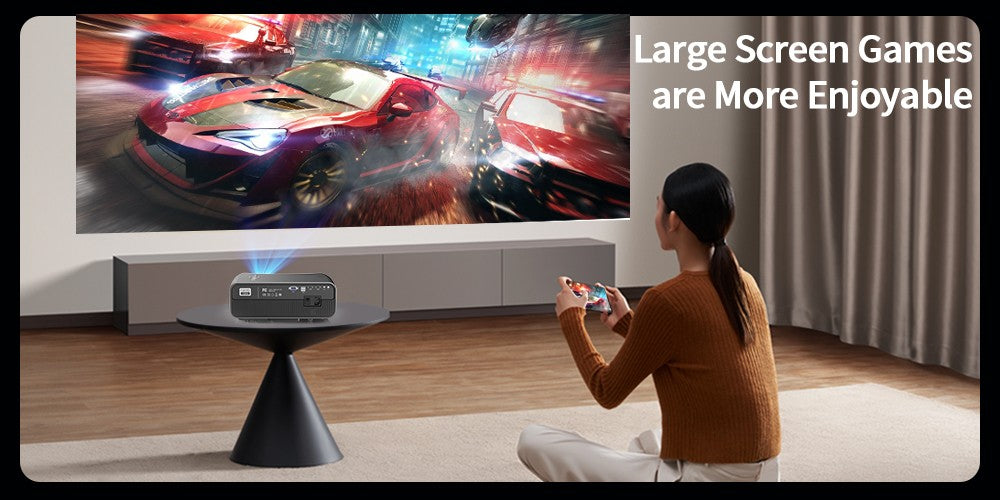 Proyector de Cine en Casa 4K WiFi Android 5G Full HD 1080P, Proyector de Video para Uso Diurno, 3800 ANSI