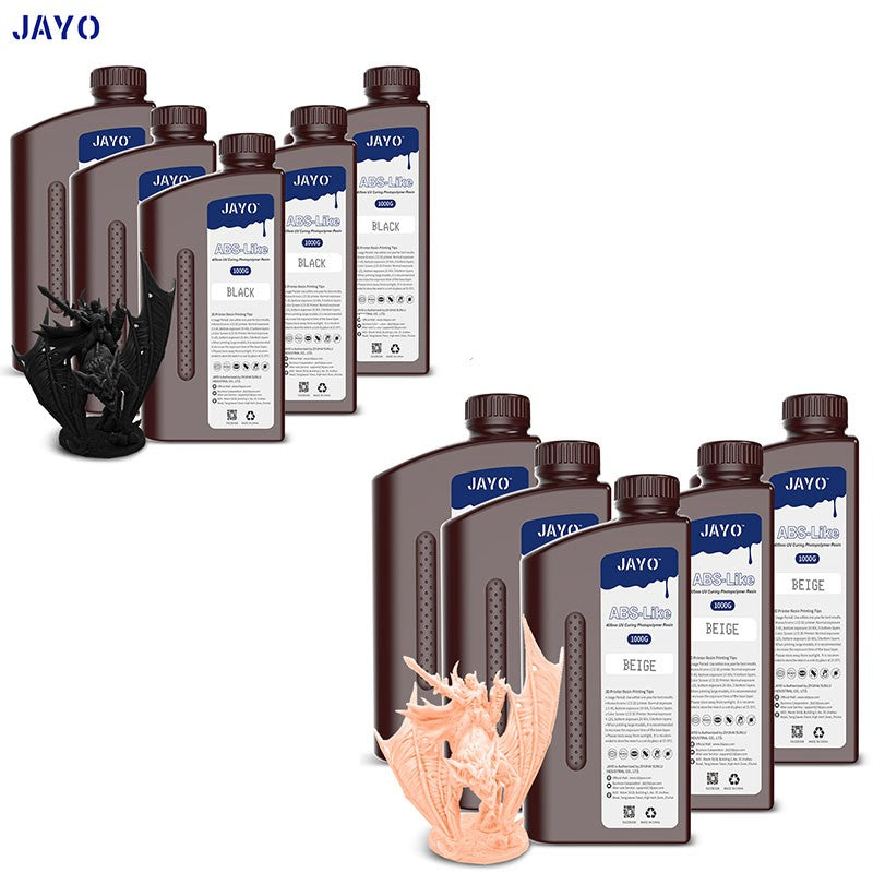 JAYO-lavabo de agua de resina 3D/como ABS/a base de plantas/líquido de resina de fotopolímero UV estándar de 10KG 405nm para materiales de impresora LCD 3D