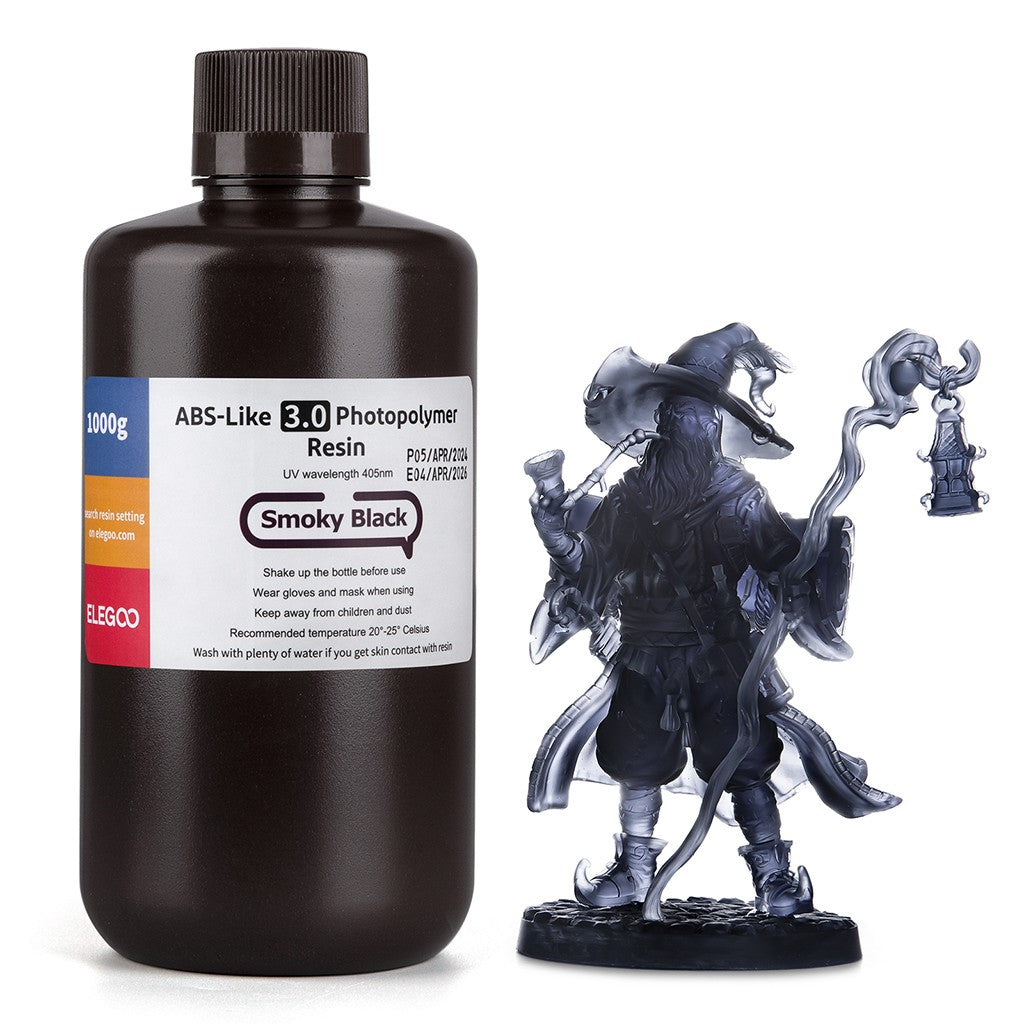 ELEGOO-resina de impresora 3D tipo ABS, resina de fotopolímero estándar tipo ABS de 405nm para impresión LCD 3D, 1000g