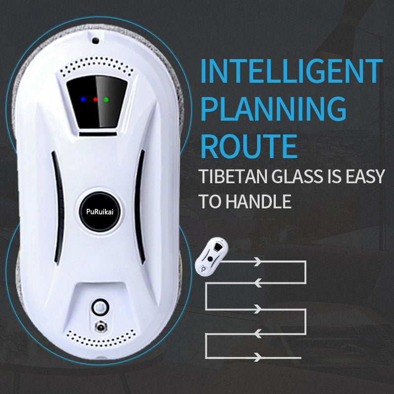 Robot Limpiacristales Ultrafino, Robot Limpiador de Ventanas Eléctrico, Limpiacristales con Control Remoto para el Hogar