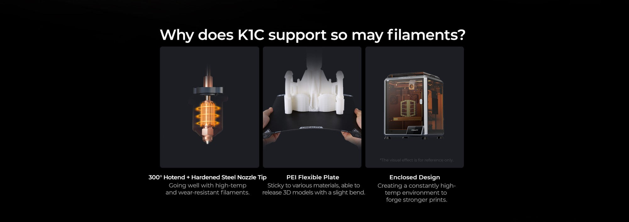 Creality-impresora 3D k1/K1MAX /K1C, extrusora de accionamiento directo de doble engranaje, velocidad de impresión Hotend de flujo máximo de 32mm, 600 MM/S
