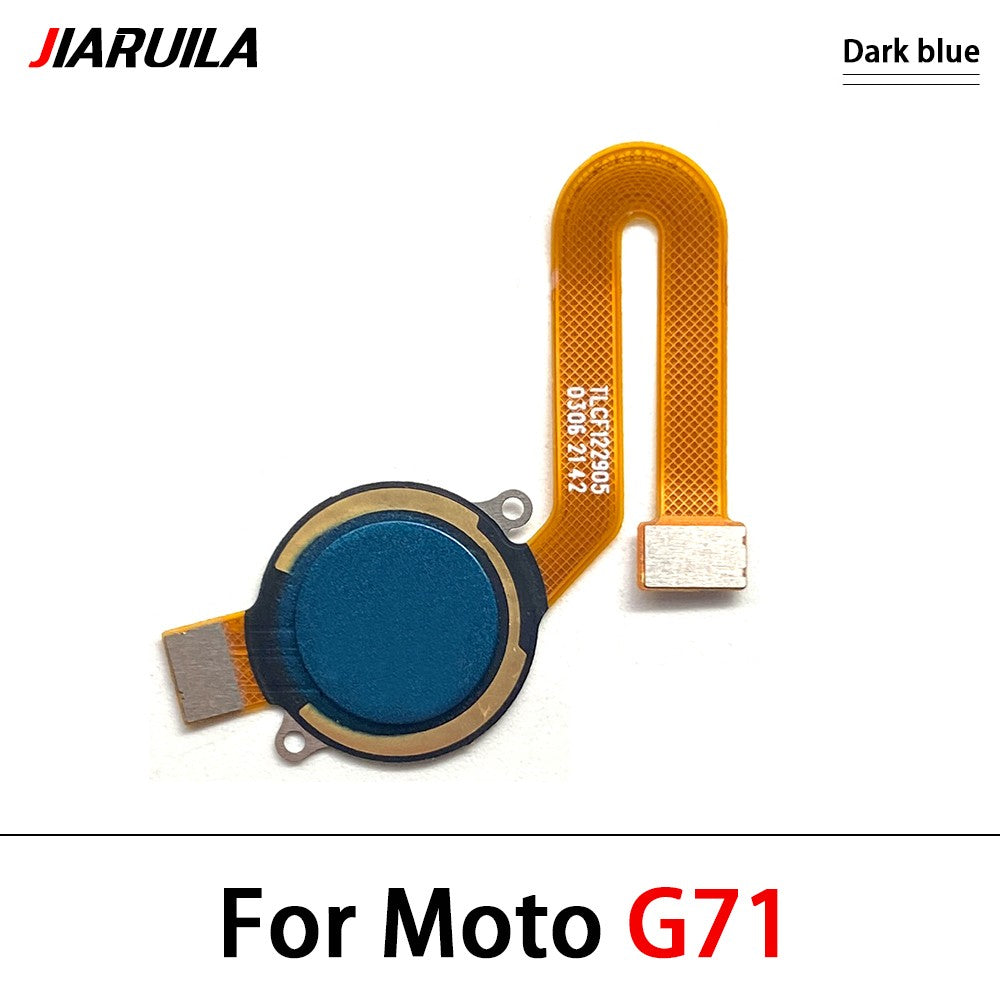 Botón de inicio, Sensor de identificación táctil de huellas dactilares, cinta de Cable flexible, piezas de repuesto para Moto G22 G31 G51 5G G60S G71
