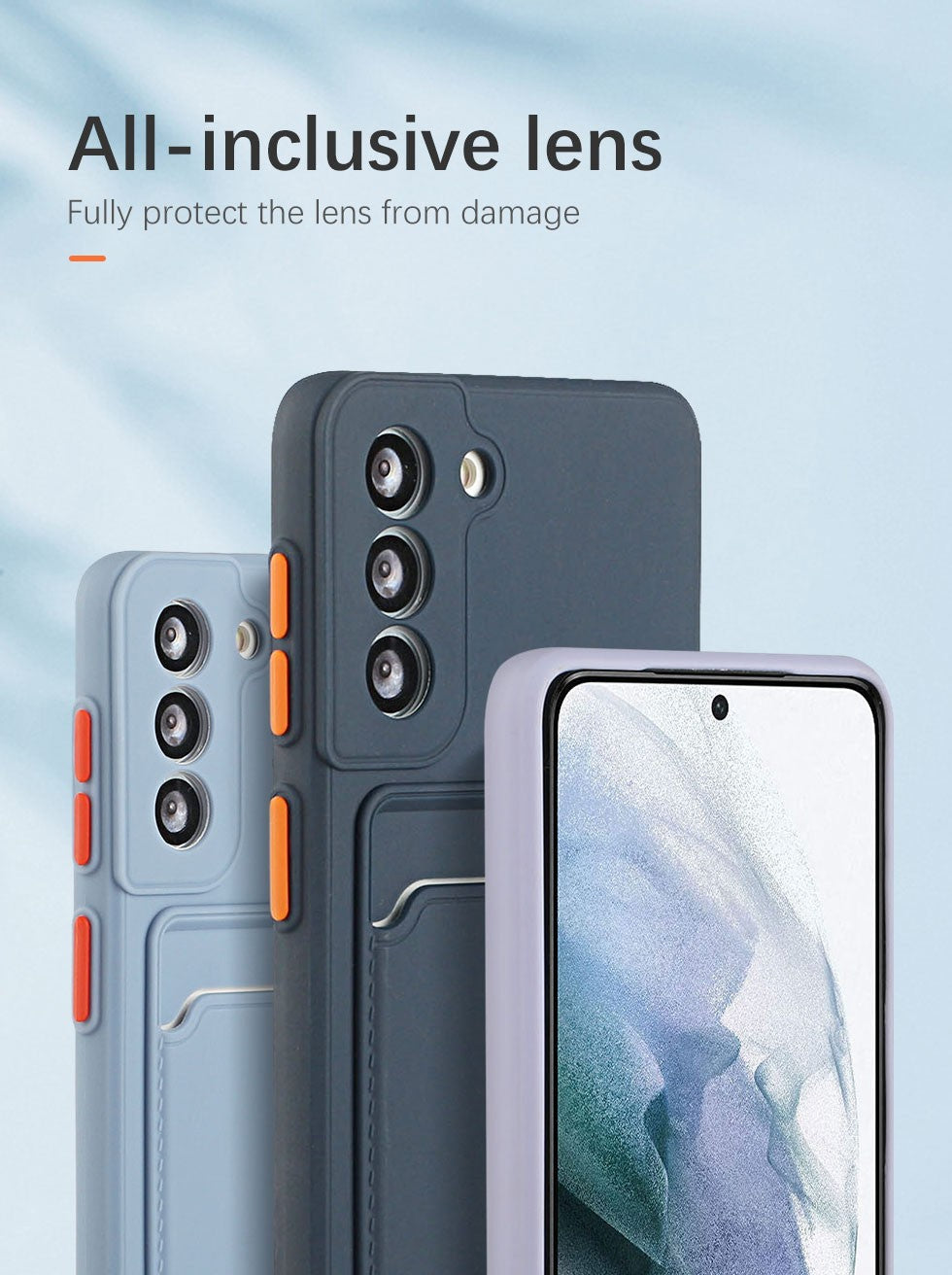 Funda de teléfono con soporte para bolsa con ranura para tarjetas para Samsung Galaxy S24 S23 S22 S21 S20 Plus FE Note 20 Ultra, funda suave a prueba de golpes