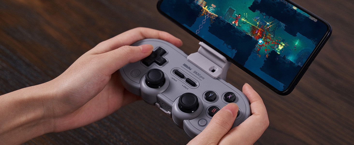 Control Inalámbrico para Juegos 8Bitdo SN30 Pro con Bluetooth y Efecto Hall para Switch 2, MacOS, Android, Raspberry Pi, Windows, Steam Deck