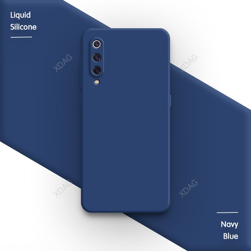 Funda básica de Color caramelo puro para Xiaomi Mi 9 Mi9 SE Pro Lite Explorer 9SE 9Pro 9Lite Funda trasera de silicona líquida cuadrada suave