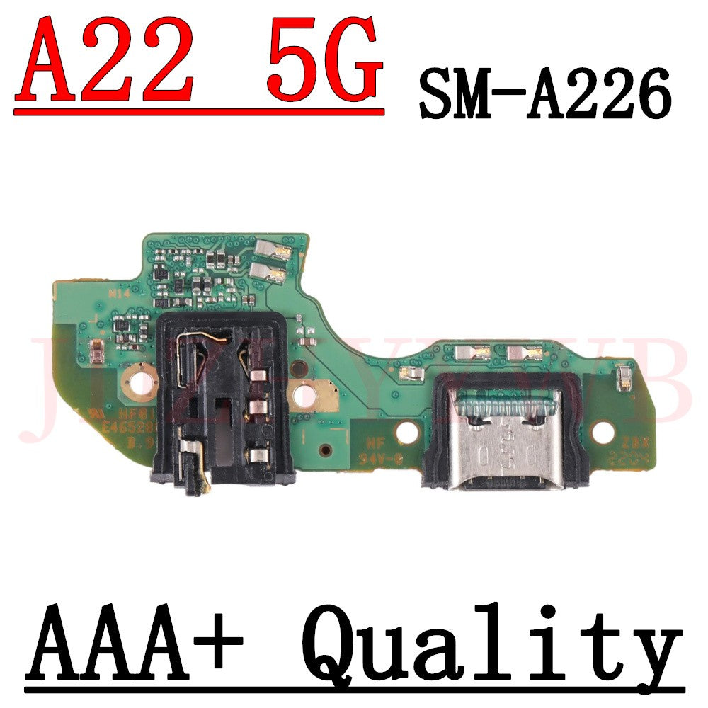 Puerto de carga USB, conector Jack Dock, placa de carga para Samsung Galaxy A22 5G SM-A226B A226B/DS, Cable flexible principal de placa base