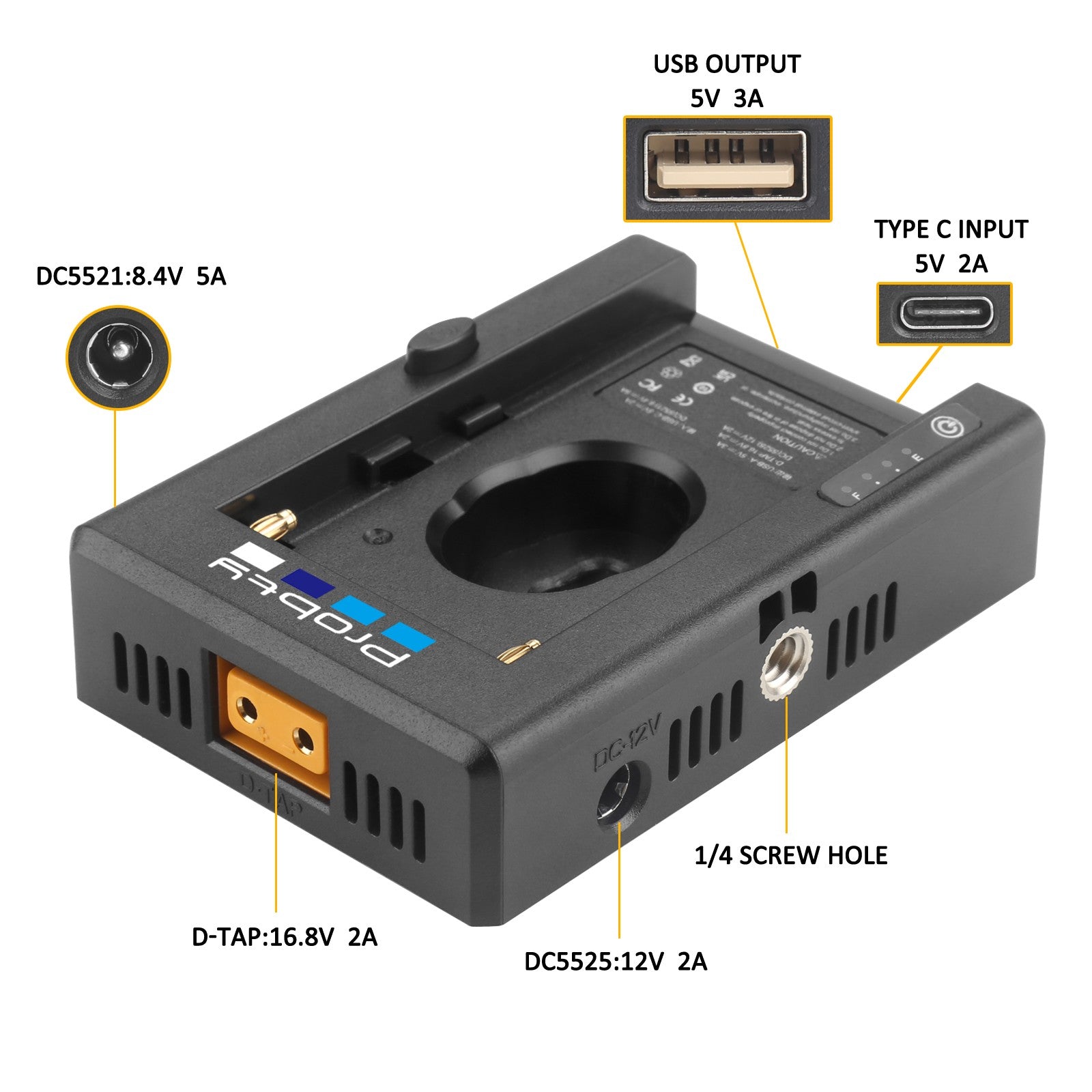 ACK-E18 DR-E18 LP-E17 Kit de adaptador de corriente de D-TAP de batería simulada + placa de montaje de adaptador de batería de NP-F para Canon EOS Rebel SL2 SL3 T6i T6S