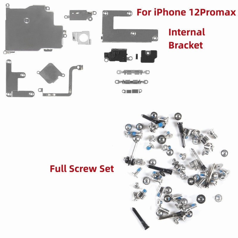 Piezas de repuesto de soporte interno y juego completo de tornillos para iPhone 7 7Plus 8 8Plus X XR XSMAX 11 11PRO MAX 12 12PRO MAX 12Mini