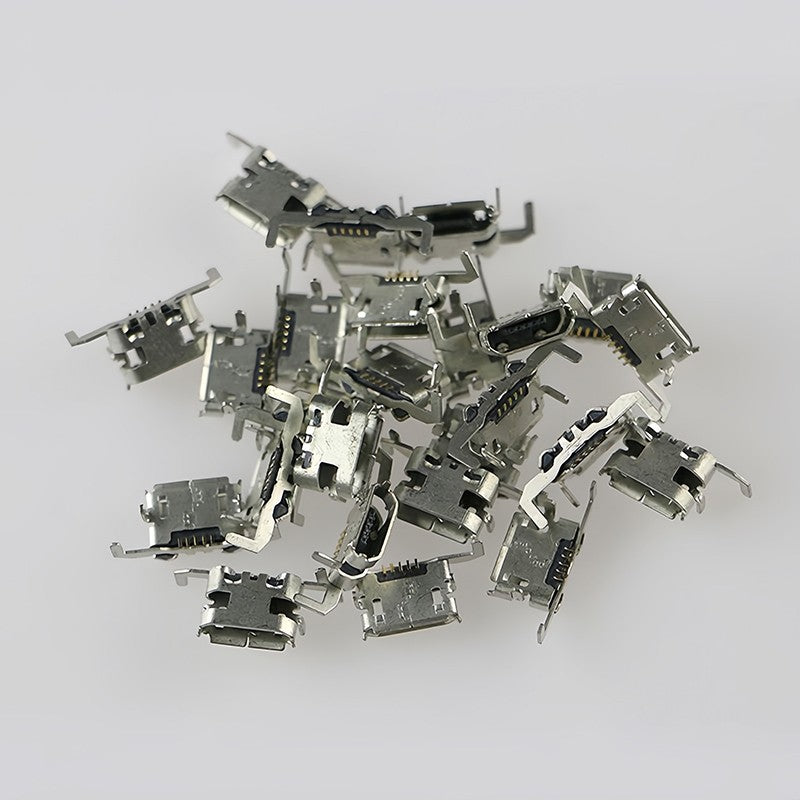 100 Uds para Xbox One puerto de carga Micro USB para Xbox One X controlador de mando conector accesorios de repuesto de base 5 pines