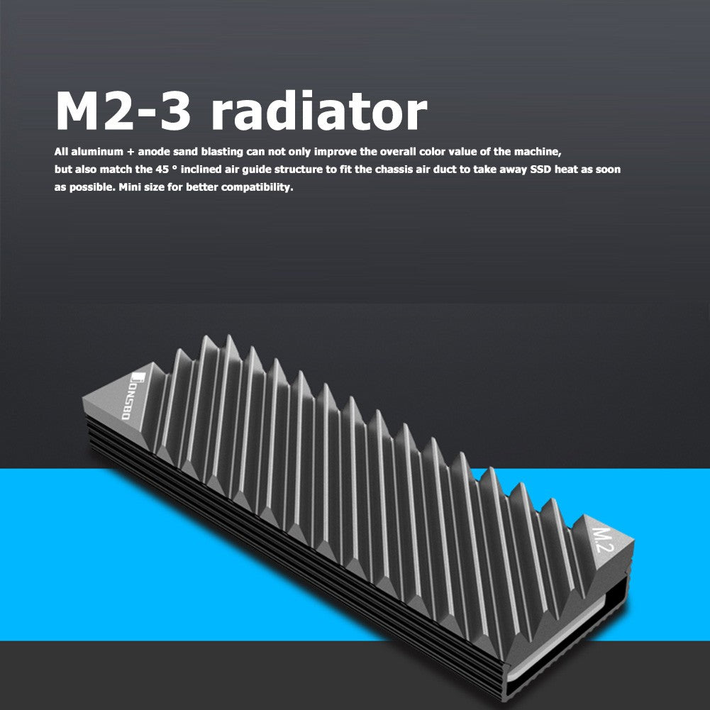 Disipador de calor M.2 SSD NVMe M2 2280 SSD Disco Duro disipador de calor de aluminio con almohadilla térmica para ssd m2 Escritorio PC Junta térmica nvme heatsink