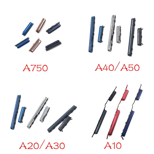 50 unidades, NUEVOS botones laterales de encendido y volumen para Samsung A10 A20 A30 A40 A50 A70 J2 J4 J7 Core J330 j3 Pro J4 J400 J6 J600 J8 J800