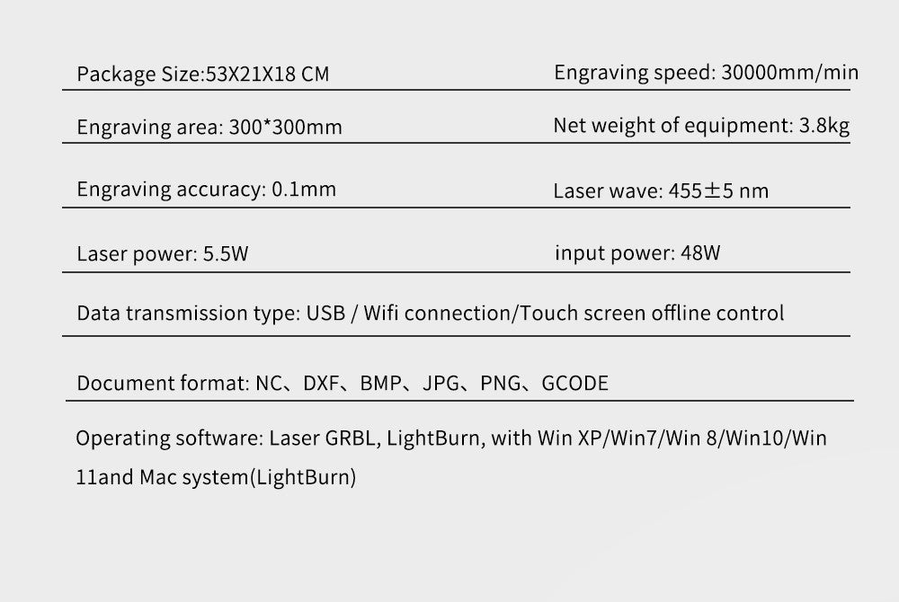 Grabador láser TwoTree, enrutador CNC TTS10 Pro/TTS-55Pro, máquina cortadora de grabado láser de Metal de 40W/80W con Control fuera de línea Wifi