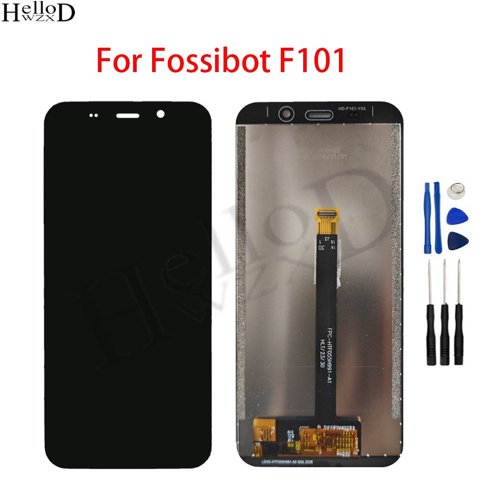 Para Fossibot F101 pantalla táctil LCD para Fossibot F101 Pro pantalla completa reemplazo del conjunto de pantalla LCD