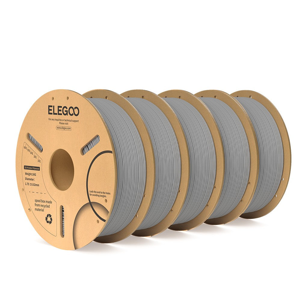 Filamento ELEGOO PLA+ de 1.75mm, PLA 3D para Impresoras 3D, Material Compatible con la Mayoría de las Impresoras FDM (1KG/Carrete, 2.2 lbs)