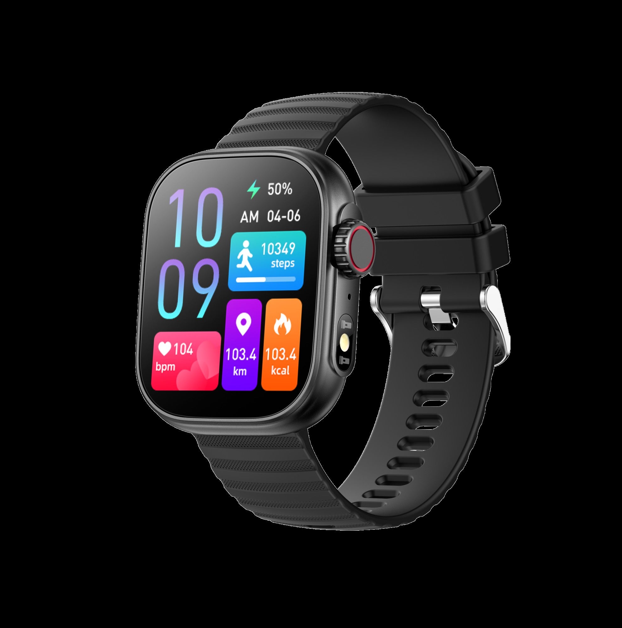 Reloj inteligente para hombre y mujer, pulsera con linterna LED, más de 100 modos deportivos, rastreador de actividad física, temperatura corporal, pantalla de 2,01"