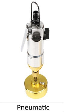 ZONESUN Máquina taponadora manual Taponadora de botellas de aceite de humo de plástico con tornillo (10-30 mm)