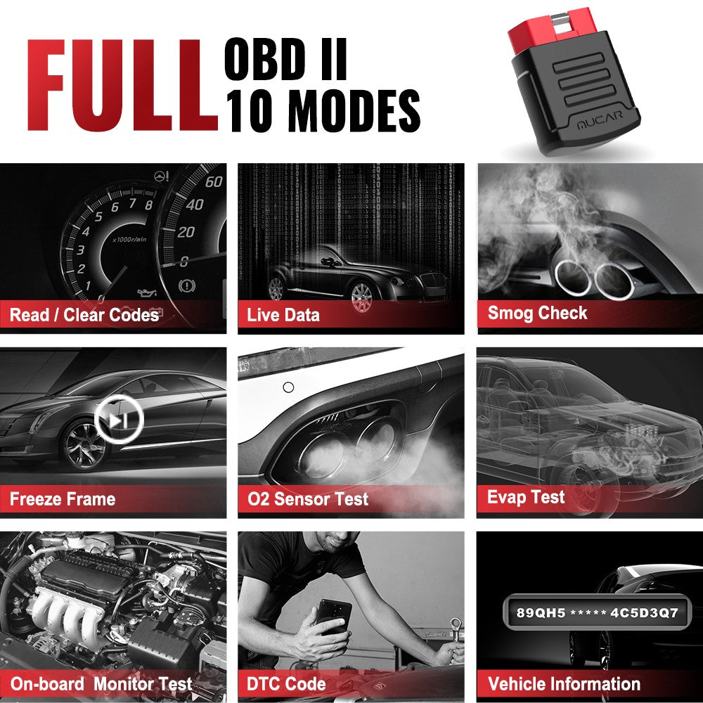 MUCAR BT200 / BT200 Pro OBD2 escáner sistema completo automático diagnóstico sin vida aceite SAS reinicio libre 1 año herramientas de diagnóstico de coche