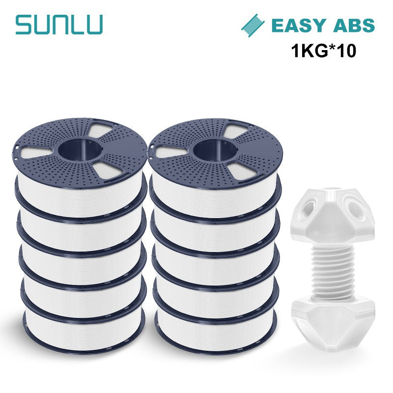 Filamento SUNLU 10KG 3D PLA/PLA PLUS/PETG/filamnet ABS fácil 1,75mm 10 rollos 1KG filamento de impresora 3D bien herido para impresora 3D
