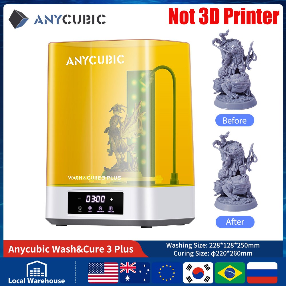 ANYCUBIC DLP SLA Impresora 3D de resina LCD Photon Mono 4, Photon Mono M7, M5s Pro, M7 Pro, Photon P1, Wash and Cure 3, 3 Plus, Max