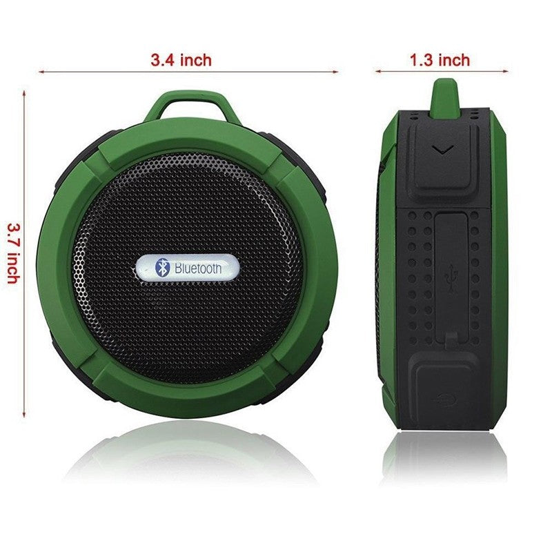 Altavoz Bluetooth C6 resistente al agua, Mini Subwoofer para deportes al aire libre, caja de sonido portátil, altavoz para ducha, coche, teléfono inteligente, MIC TF