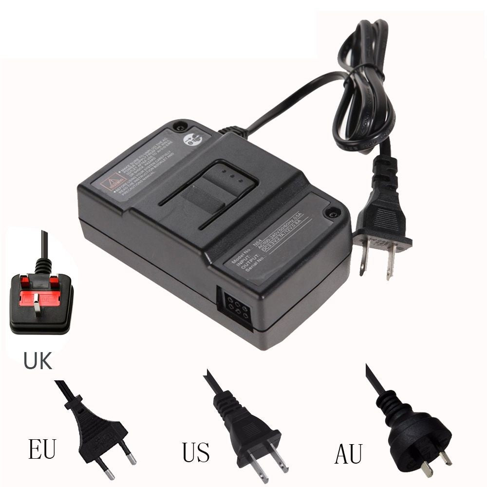 Cable adaptador de corriente CA para Nintendo 64, cable de carga, enchufe US/EU/UK/AU