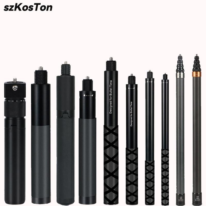 Palo de Selfie Invisible para GoPro 13, 12, 11, 10, 9, 8, Insta360 X5, X4, X3, X2, monopié extendido de 1/4 ", accesorios para cámaras deportivas