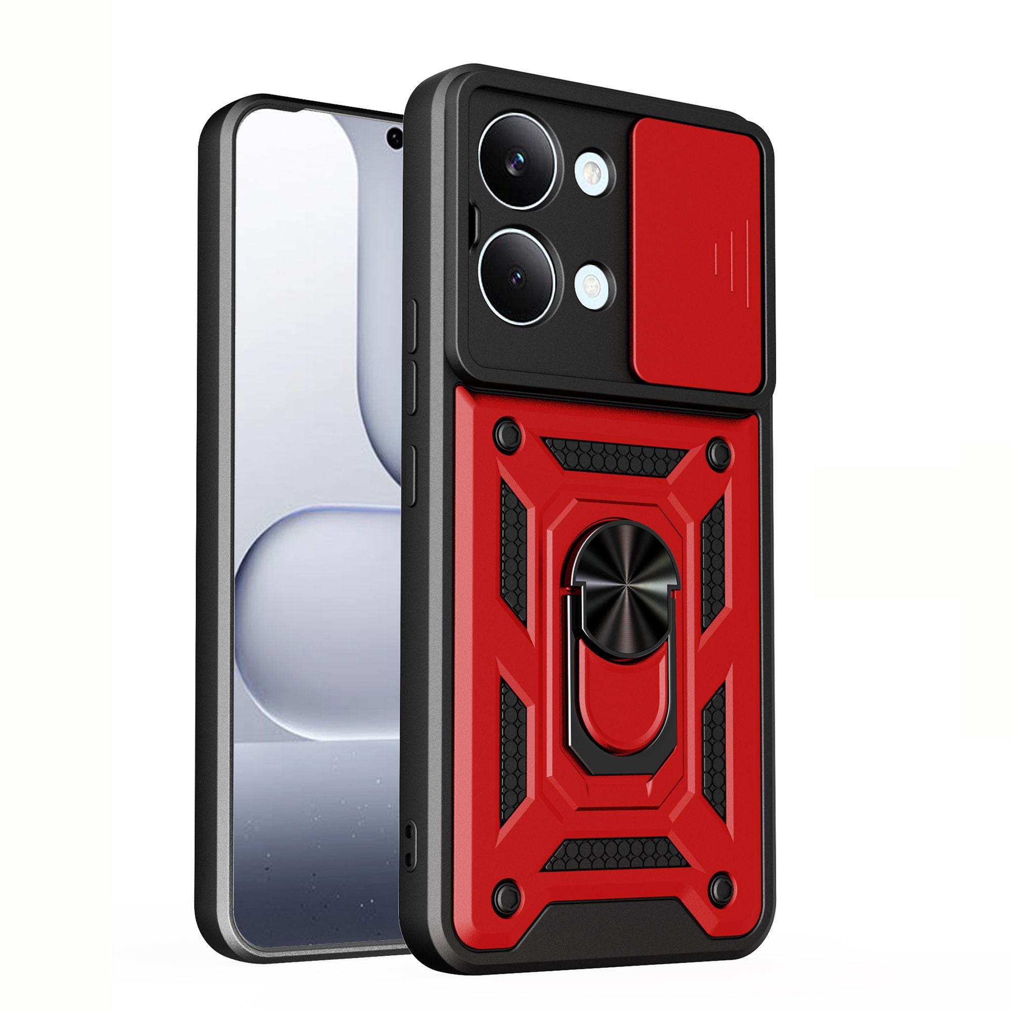Funda Protectora para POCO X8 Pro Max X7 X6 Pro 5G, Funda con Anillo y Soporte para Xiaomi POCO X8 Pro, Protección para la Lente de la Cámara