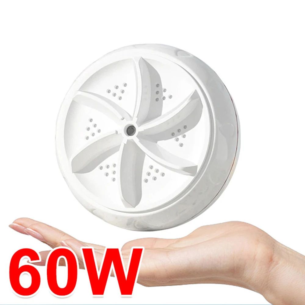Mini lavadora ultrasónica Turbo para ropa de bebé, lavadora portátil, alta poten