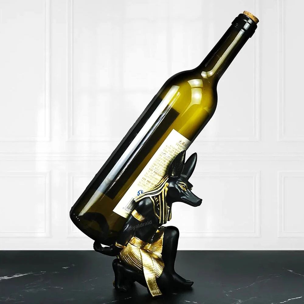 Soporte de resina para controlador de God Anubis de Egipto para PS4/PS5/XBOX/Switch, soporte para teléfono móvil, soporte de exhibición de escritorio, Gif de Navidad