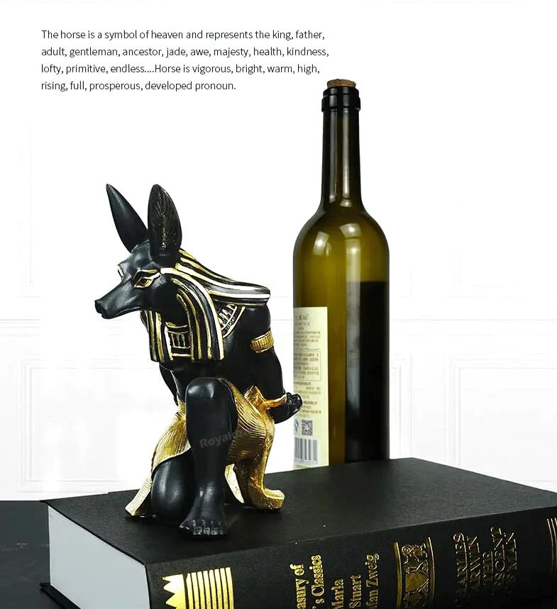Soporte de resina para controlador de God Anubis de Egipto para PS4/PS5/XBOX/Switch, soporte para teléfono móvil, soporte de exhibición de escritorio, Gif de Navidad