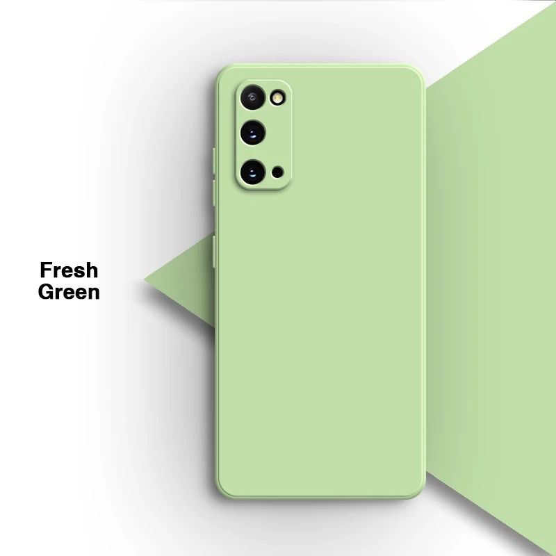 Funda de teléfono Original para Samsung Galaxy S20 Plus Ultra FE S20 + S20Plus S20Ultra S20FE 5G, carcasa trasera de silicona líquida suave